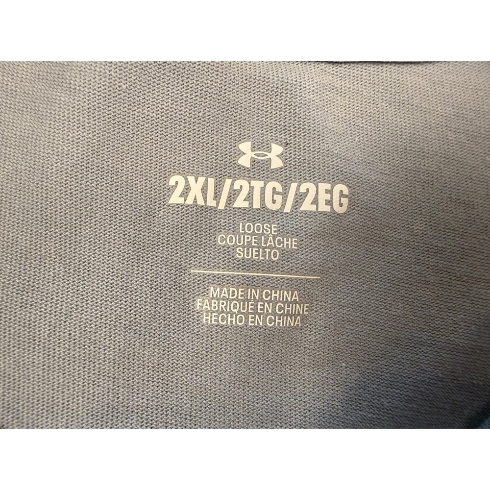 Men's Under Armour 2XL Loose T-Shirt with bleach splatter design #1105 - Picture 13 of 16